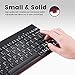 Perixx PERIDUO-712B Wireless Mini Keyboard and Mouse Set, Black, US English Layout