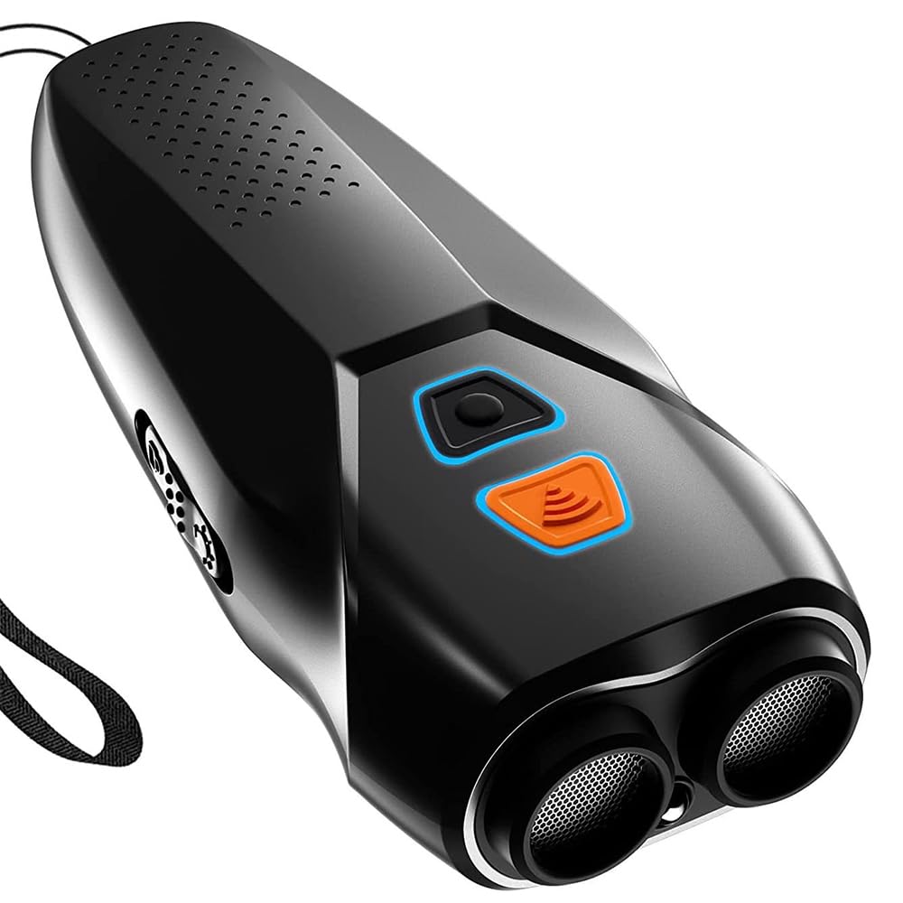 Contrôle de rupture de chien ultrasonic Pilipane noir rechargeable avec lampe LED 3 modes