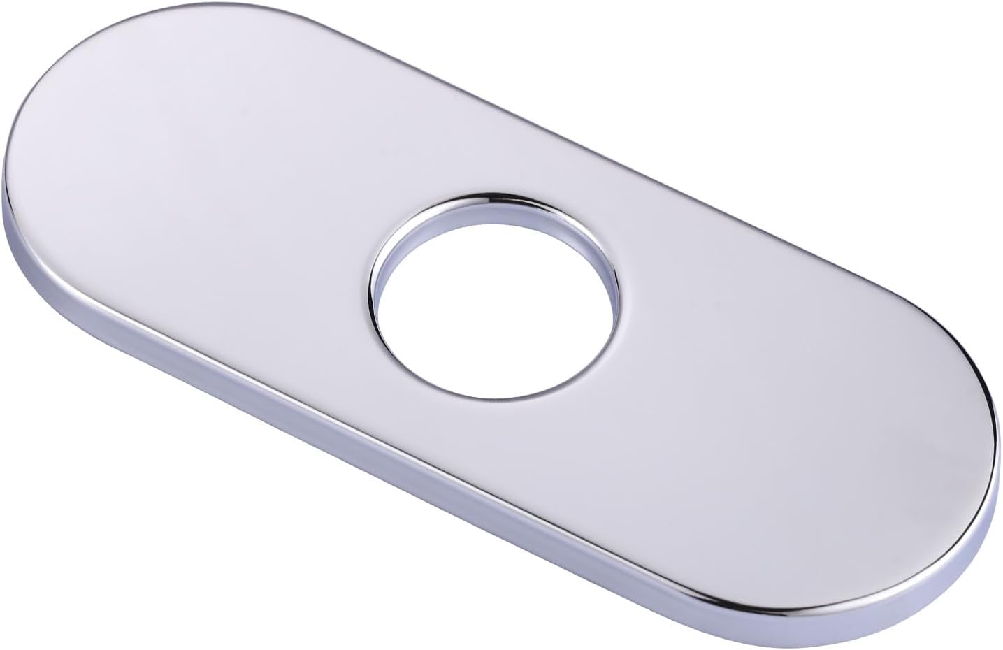 WOWOW 6.3 inch Kitchen Sink Faucet Hole Cover Deck Plate Chrome,Sink Hole Cover for 1 or 3 Hole