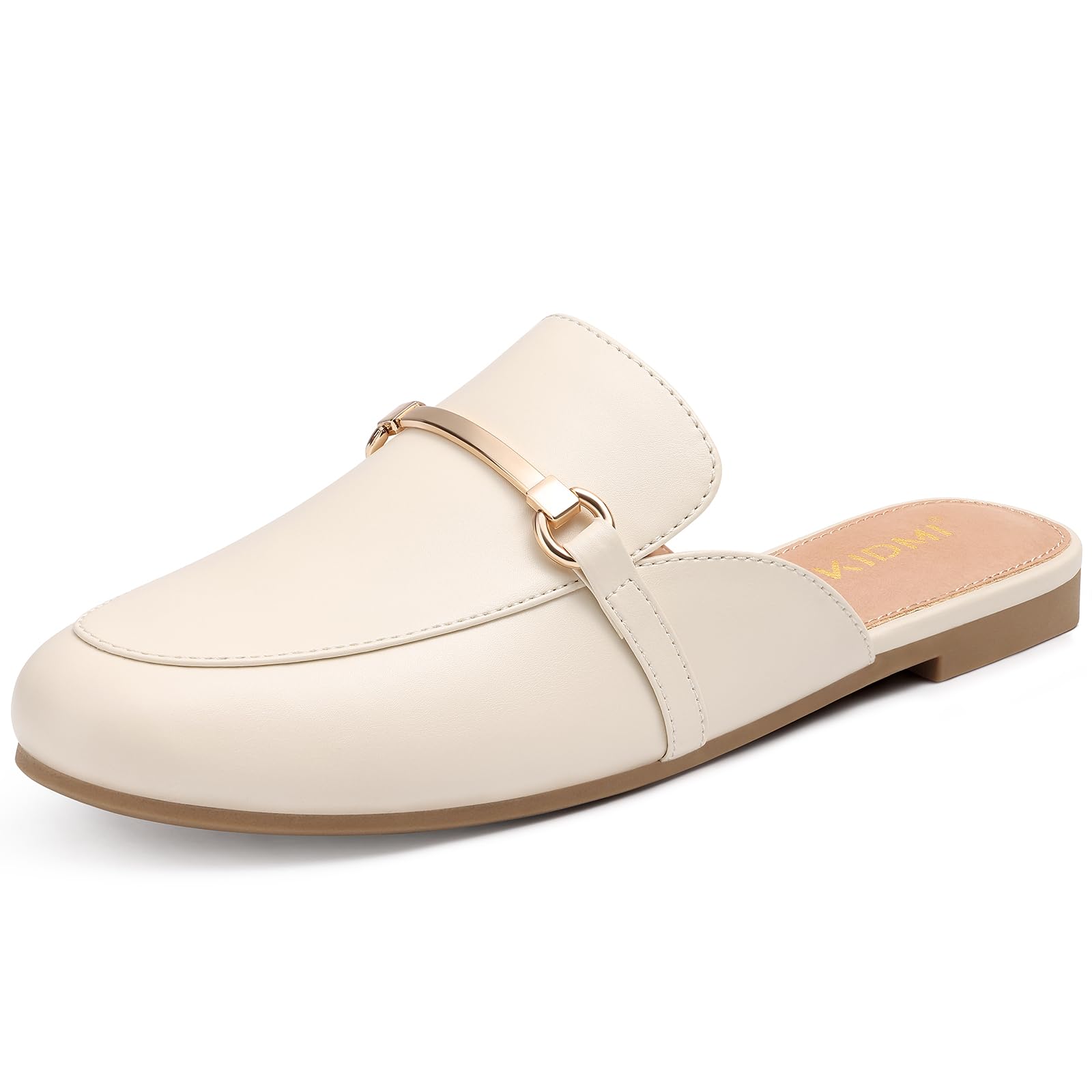 KIDMI Women's Buckle Mules Slip On Loafers Business Casual Dressy Backless