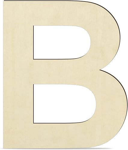 Miniatura 9 de Letra de madera sin terminar de 12 pulgadas H, letras de madera en blanco de 14 de pulgada de grosor para decoración de pared, manualidades,