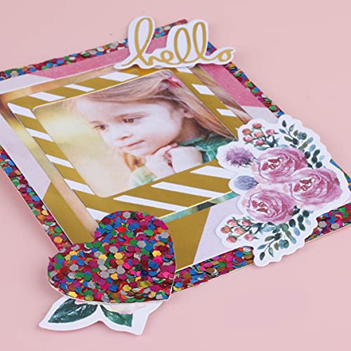 Desecraft 0.8Mm Thick 10 Sheets Cardstock 8.5 X 11 Giant Glitter Sparkly Irridescent Holographic Paper Decorative Craft Scrapbook Paper For Spring Card Making Scrapbooking Party #TOP3