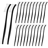 dangjuacua 22Pcs Small Cleaning Brushes Set with Nylon Bristles – Mini Stiff Detailing & Crevice Brushes for Jewelry, Cars, Kitchen, and Tight Spaces