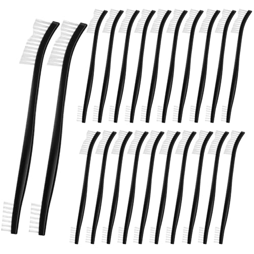 dangjuacua 22Pcs Small Cleaning Brushes Set with Nylon Bristles – Mini Stiff Detailing & Crevice Brushes for Jewelry, Cars, Kitchen, and Tight Spaces