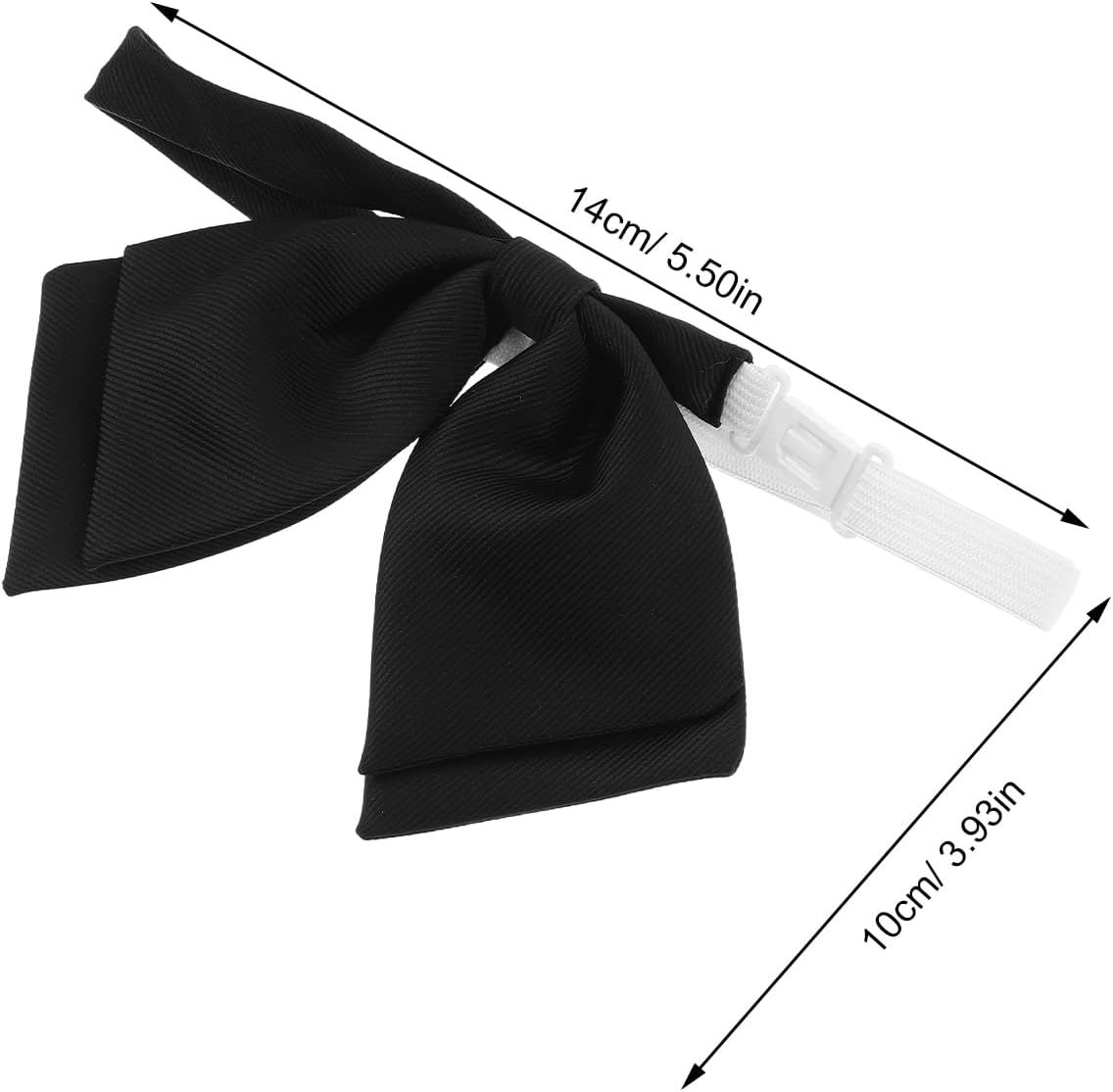Didiseaon 5pcs Pre Tied Bow Tie: Adjustable Ribbon Necktie Girls School Uniforms Accessories Women Bowknot For Uniform Cosplay Costume Daily Wear Black