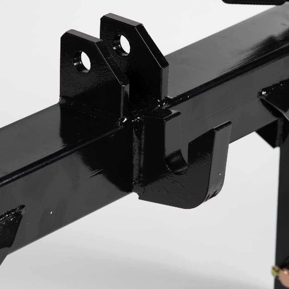 Titan Attachments 3 Point Quick Hitch Adaption to Category 2 Tractors, 4000 LB Lifting Capacity, 32.75" Between Lower Arms, 14.5" Top Link to Lower Link, Black Finish : Patio, Lawn & Garden