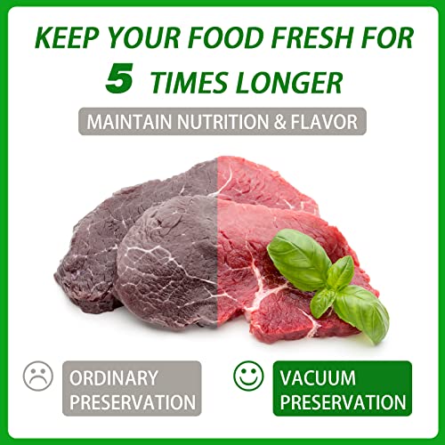 Vacuum Sealer Bags, 4"*6" 200Pcs Heavy Duty Pre-Cut Design Commercial Grade Food Sealable Bag For Heat Seal Food Storage, Boilsafe To 280°F Freezable #TOP4