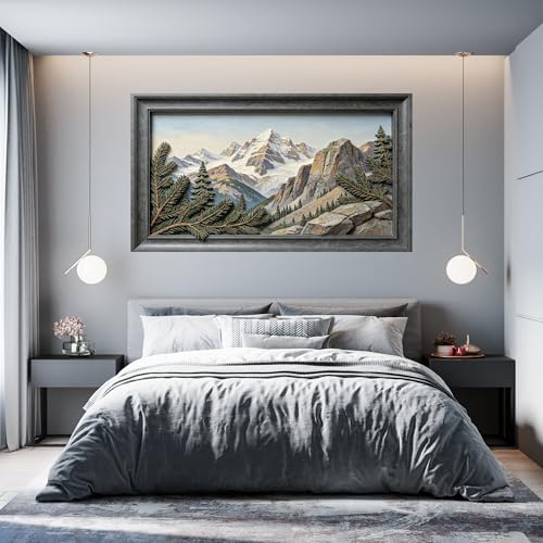 Arte de pared grande en 3D para tapar imperfecciones sin obras 2