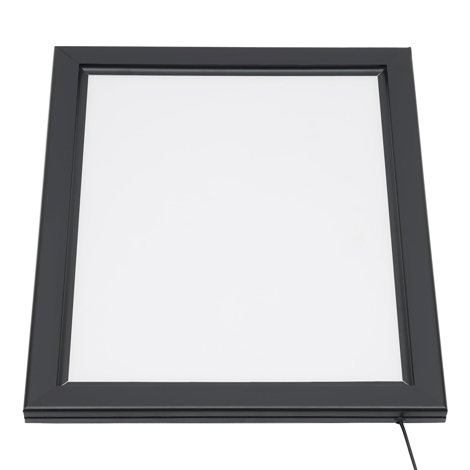 LED Plakatrahmen, Beleuchteter Bilderrahmen aus Acryl und Aluminium Profil, Posterrahmen mit Netzadapter, Wandmontiert, Frontöffnungsdesign Stil, für Plakate Werbedisplays, 40 * 50 * 2.8cm