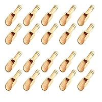 20pcs-Mini-Holzlöffel, Mini-Bambuslöffel für Badesalz, Teelöffel, Waschpulverlöffel, Zuckerlöffel aus Holz
