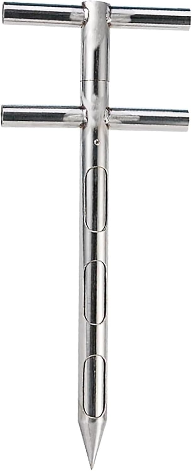 Stainless Steel Soil Probe Sampler - 25mm x 1m (3.3ft) for Grain & Powder Testing - Durable, Precision Tool for Garden, Agriculture Lab Use, 25mm*L1m(3.3ft)~/
