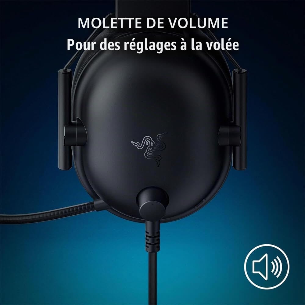 Razer BlackShark V2 X Casque de Jeu PlayStation : Pilotes de 50 mm – Micro cardioïde – Légers – Confortables – Écouteurs à Isolation Acoustique – pour PS5, Xbox Series X, PC, commutateur Via Prise