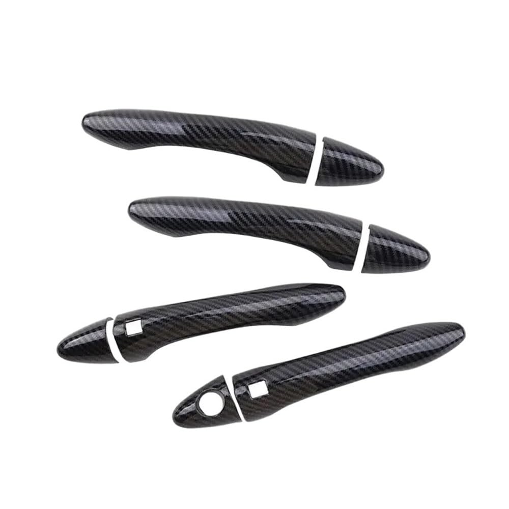 YMYYQW Car Outer Door Handle for Optima K5 2011-2015 Car Carbon Fiber Style Exterior Door Handle Cover Trim Sticker Decor Auto Accessories