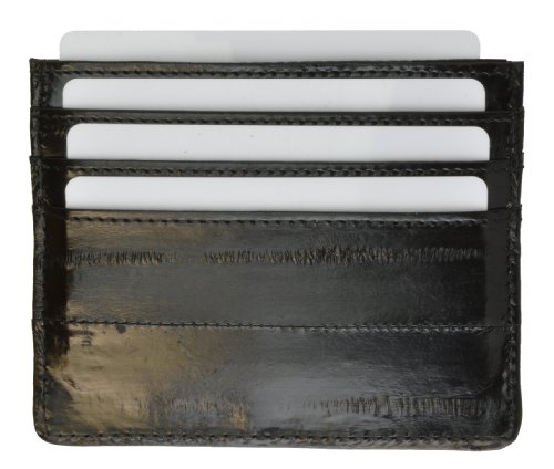MARSHAL Eel Skin Soft Leather Credit Card Holder