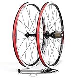 Moyeu en alliage d'aluminium : axe avant 9x100 mm, axe arrière 10x135 mm, blocage rapide. 2 roulements à l'avant, 4 à l'arrière. Démontage facile : embase démontable sans outil for un nettoyage et un entretien aisés. Moyeu en aluminium, 32 trous, fixation for frein à disque à six pointes.