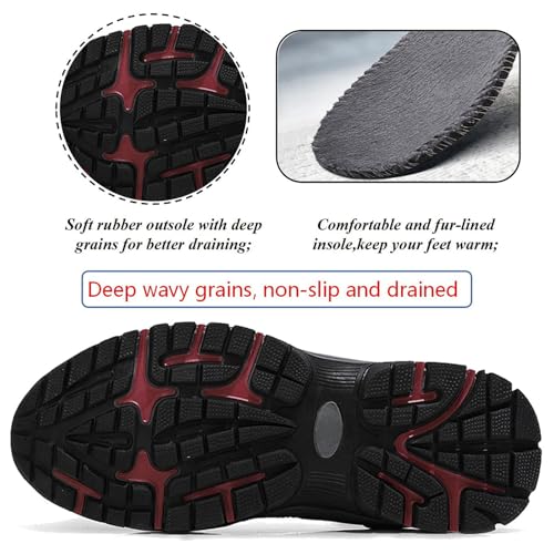 Moodeng Women's Winter Snow Boots Outdoor Hiking Boots Warm Waterproof Ankle Booties for Walking and Anti-Slip4