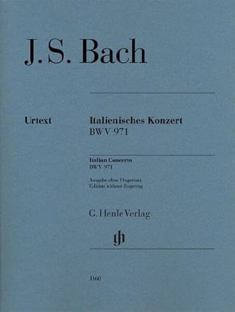 Italian Concerto BWV 971 - piano - (HN 1160)