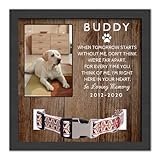 Lcyawer Customized Dog Memorial Gifts for Loss of Dog, Pet Memorial Gifts for Dogs, in Memory of Dog,Pet Sympathy Gifts for Dogs, Pet Memorial Gifts Cat, Dog Memorial Collar Frame, Pet Loss Gifts