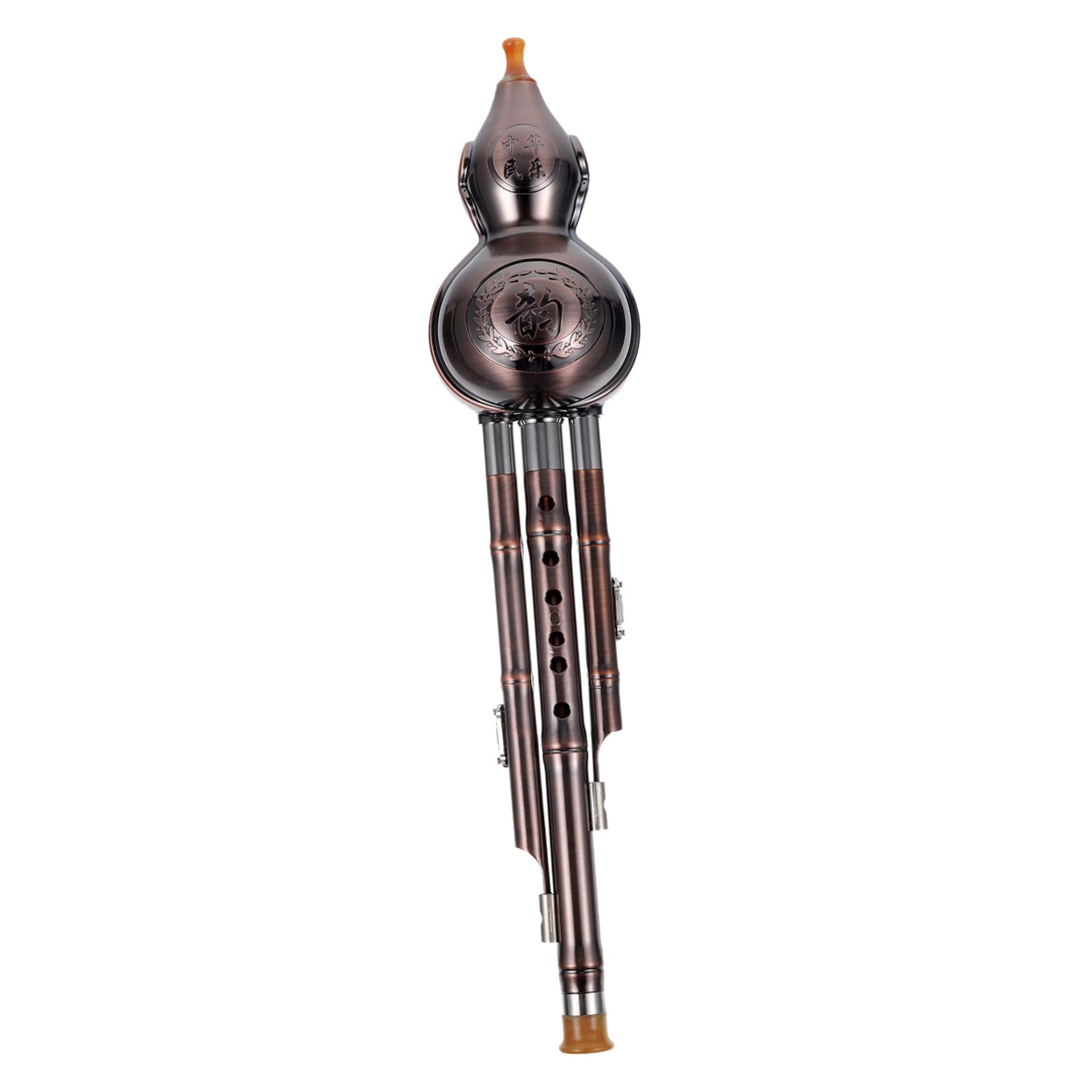 ABOOFAN Flauta de Cucurbitácea Tradicional China para Principiantes en Tono C, Material Pp Seguro, Diseño Estilo Chino Estuche Protector, Instrumento Musical Étnico para Varios estilos