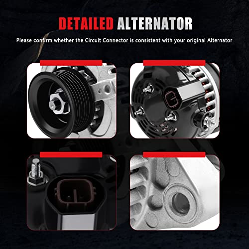 Gdsmotu And0339 11150 11151 31100-Rdj-A01 Alternator Compatible With For Mdx Rl Tl For Odyssey Pilot Ridgeline 3.2 3.5L 3.7L 11099 Alternator 130Amp 12V #TOP4