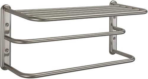 Miniatura 4 de Gatco 5376 Designer II - Toallero de baño de 24 pulgadas, cromado, acero inoxidable montado en la pared, 26.50 pulgadas de ancho x 5.68 pulgadas de