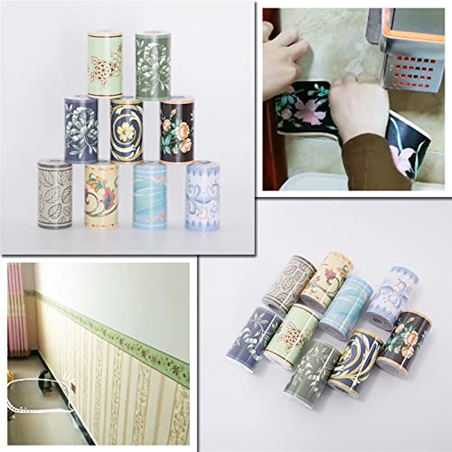 TTSJSM Greca Adesiva per Parete 10m Autoadesivo