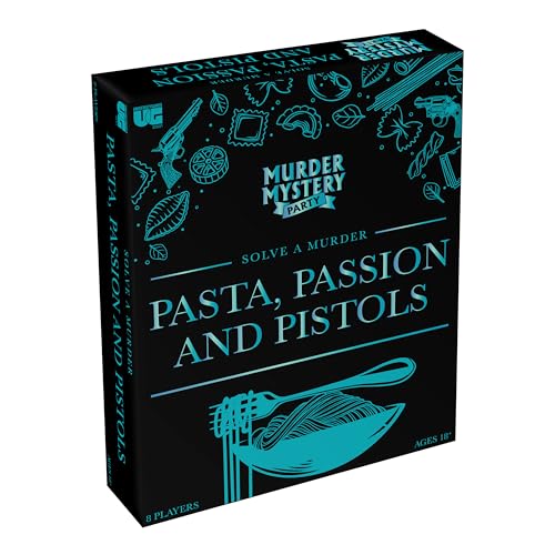 Murder Mystery Party Pasta Passion & Pistols Murder Mystery Dinner Party Game for Adults Interactive Crime Solving Role Play Game Night Kit with Invitations & Clues Ages 18+