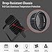 SHEHDS Par Can Lights LED 18x18W RGBWA+UV 6in1 Wash/Strobe Stage Lights Remote and DMX512 Control Uplights Sound Activated Auto Run Flat Par DJ Lights for Holiday Wedding Party Disco - 1 Pack