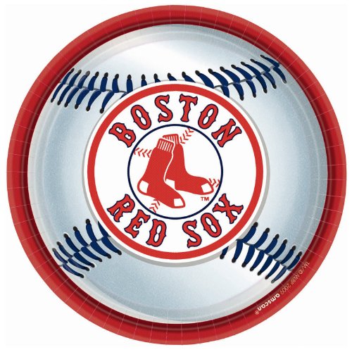 Boston Red Sox™ Round Disposable Party Plates - 9