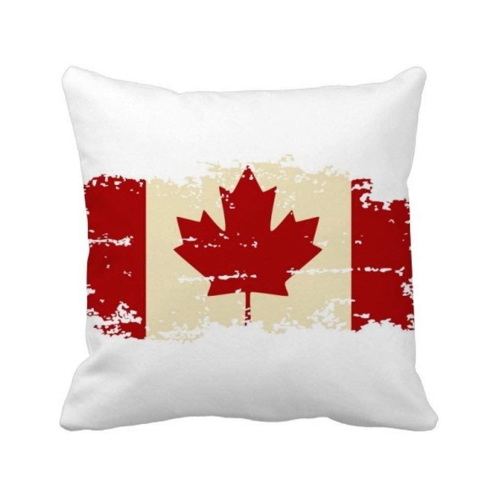 Housse de coussin canadien avec motif de feuille d'érable pour canapé 45x45 cm
