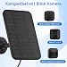 4-W-Solarpanel kompatibel mit Blink-Kamera, für Blink Outdoor 4 (4. Generation)/Blink Outdoor (3. Generation) XT3 und Blink XT/XT2 Kamera, wasserdichtes Blink-Solarpanel mit 4 m langem Kabel