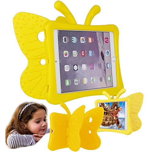 Xboun Butterfly Series Eva Shock Proof Protective Case For Apple Ipad Mini 1/Mini 2/ Mini 3/Mini 4/Mini 5/Mini 6 (Yellow) #TOP2