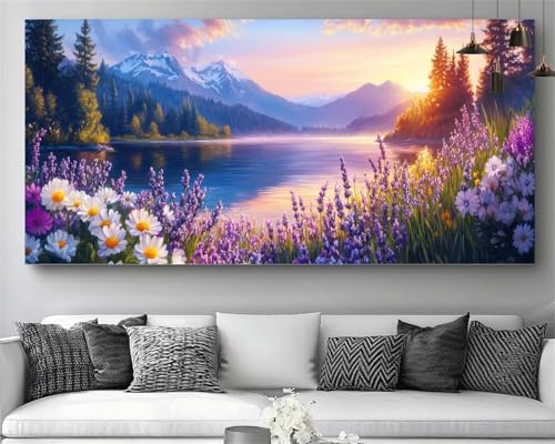 Peinture diamant point de croix forêt, le cadeau DIY tableau strass idéal