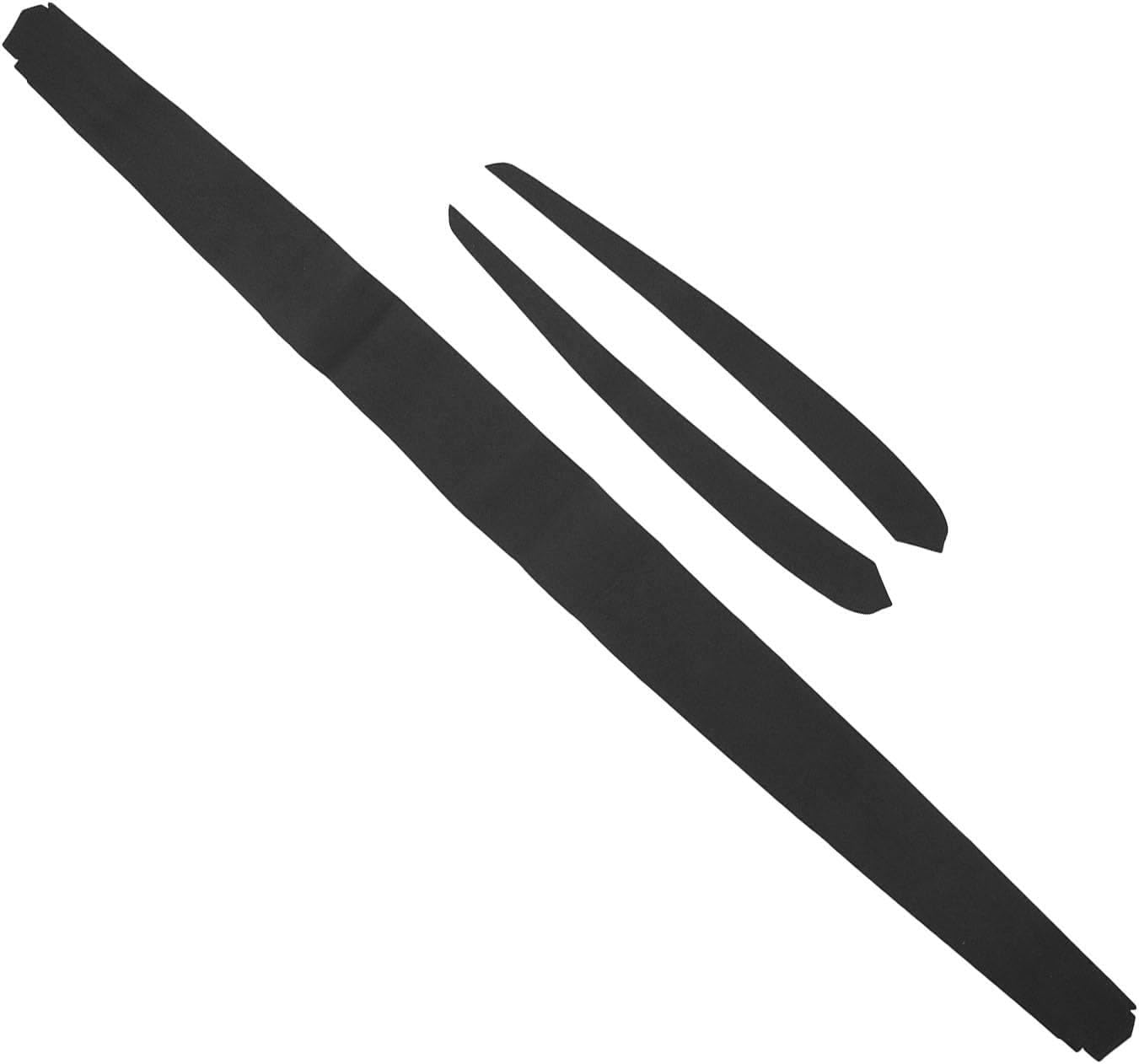 PerGar Dash Wrap and Door Trim, Interior Door Panel Molding Trim Soft Suede Dash Wrap, Dashboard Cover Inner Front Door Panel Trim Kit Replacement for Tesla Model 3 Y 2019 to 2023(Black)