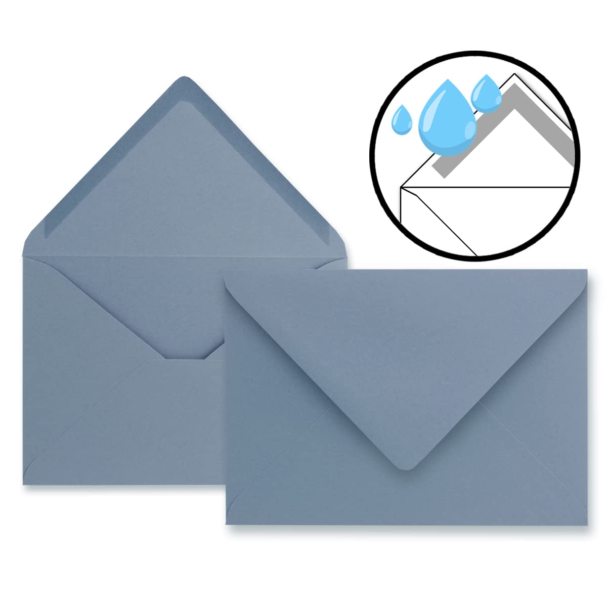 Lot 50 Enveloppes Colle Humide Enveloppes C5 Neuser FarbenFroh - Rouge, 229x154mm, 110g/m², Colle Humide, 50 Pièces, Pour Cartes Et Invitations