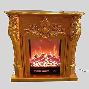 Biocamine Elektrische Firebox Insert Brander Decoratieve Open Haard Set Houten Mantel Kamer Warmer Schoorsteen LED…