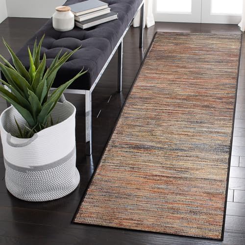 Liora Manne Ariana Indoor Power Loomed Polypropylene Non-Shed Area Rug - Contemporary Casual Colorful (Strata Terra) (1'11" x 7'6")