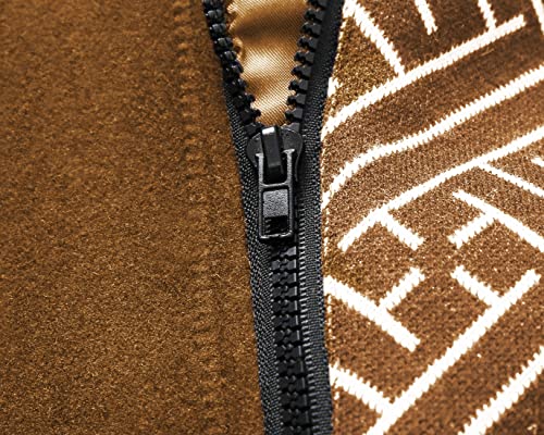 CHARTOU Men's Stylish Scarf Single Breasted Wool Walker Coat Thick Winter Jacket-6 Colors3