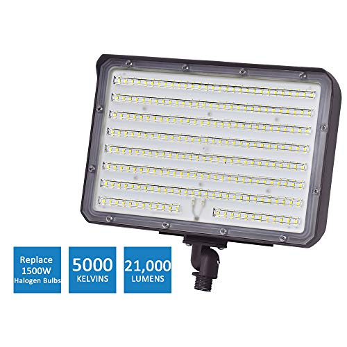 Szgmjia Led Outdoor Knuckle Mount Flood Light, 150W Dusk-To-Dawn Photocell Sensor Ac100-277V 21,000Lms 5000K Daylight, Cri90+, Ip65 Waterproof For Wall Light Security Backyard Area #TOP4