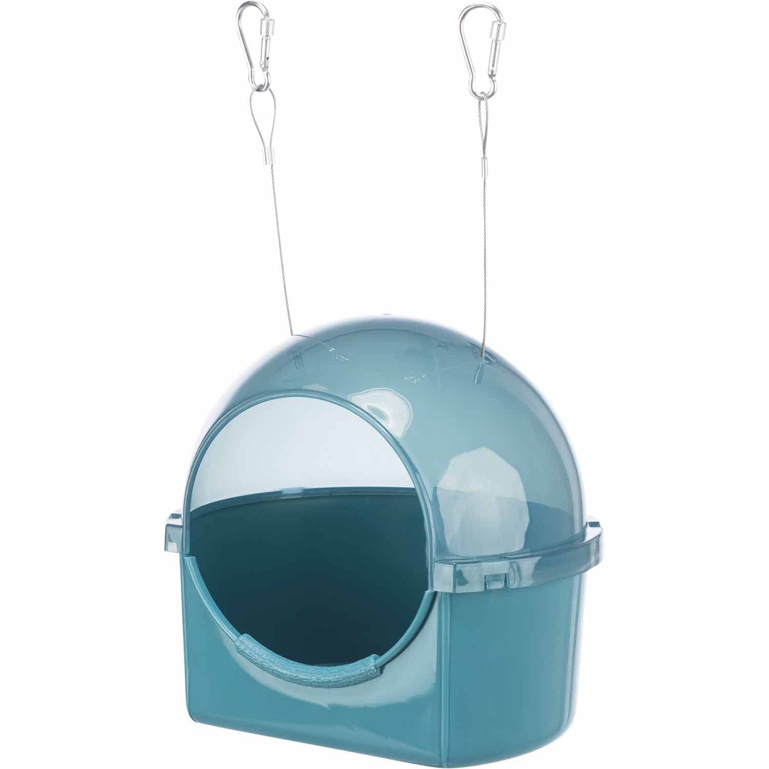 TRIXIE Bath House Round 20 × 20 × 17.5 cm Blue, 20 × 20 × 17,5 cm (1er Pack)