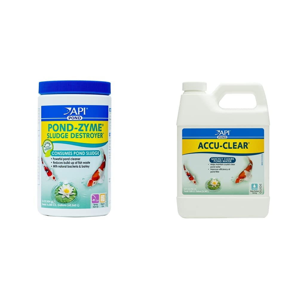 API Pond Cleaner and Water Clarifier Bundle