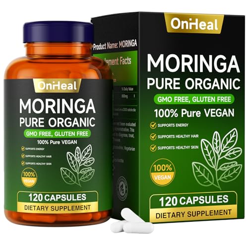 YBFQ Organic Moringa Capsules 1000 mg