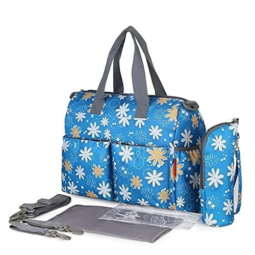 Ubersweet coloured5 PCS/SET Baby Nappy Bags Diaper Mother Shoulder Maternity Mummy Handbag Waterproof NEW