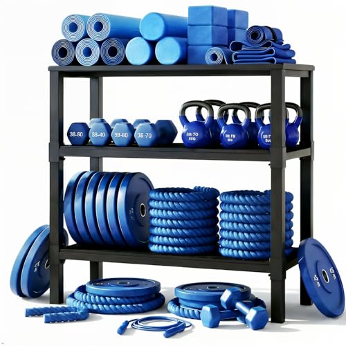 Heavy Duty Dumbbell & Kettlebell Rack
