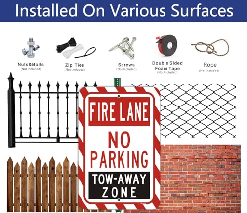 Panneau No Parking réfléchissant pour bloquer le stationnement abusif - 6