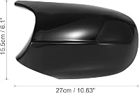 LMYDIDO Fekete Visszapillantó Tükör Borítás BMW E81 E82 E87 E88 E90 E91 E92 E93 2010-2013 LCI Modellekhez - ABS Anyagú Tükörkupak Csere 7