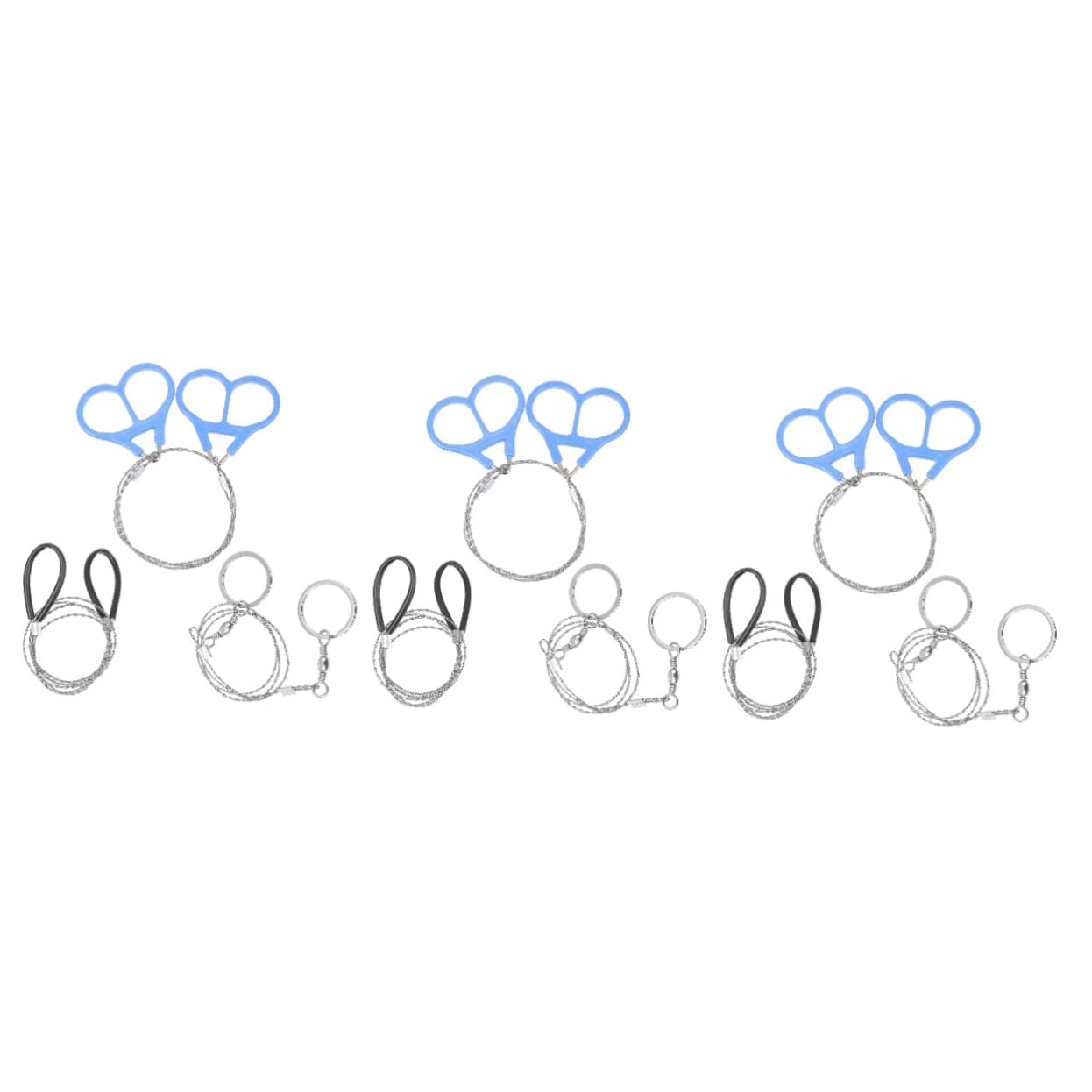 SUPVOX 3sets Essential Camping Supplies Wire Saws for Cutting Trees Plastic Stainless Steel Fretsaws 3pcs*3