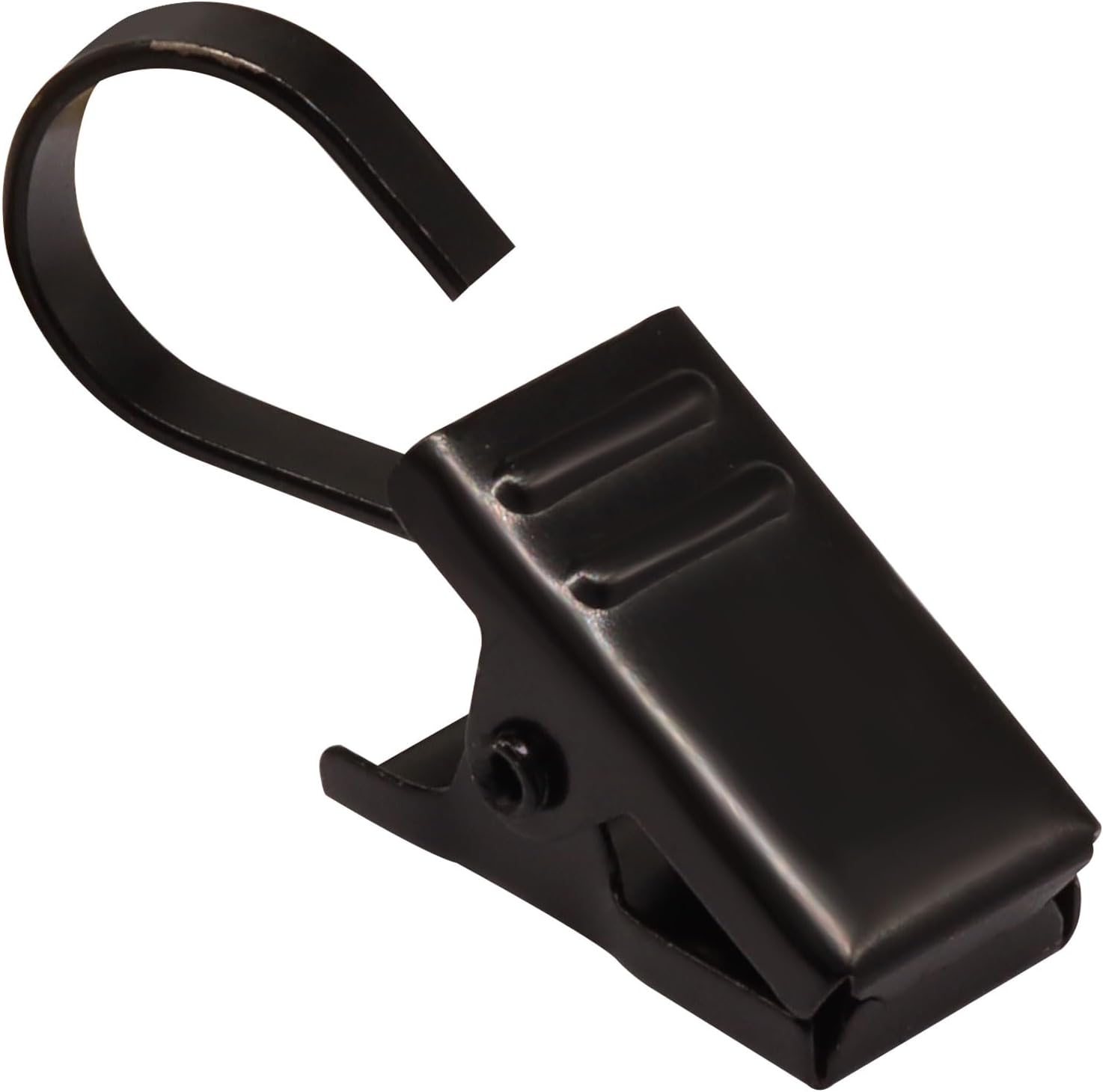 30 Pcs Curtain Clips, Black, Stainless Steel