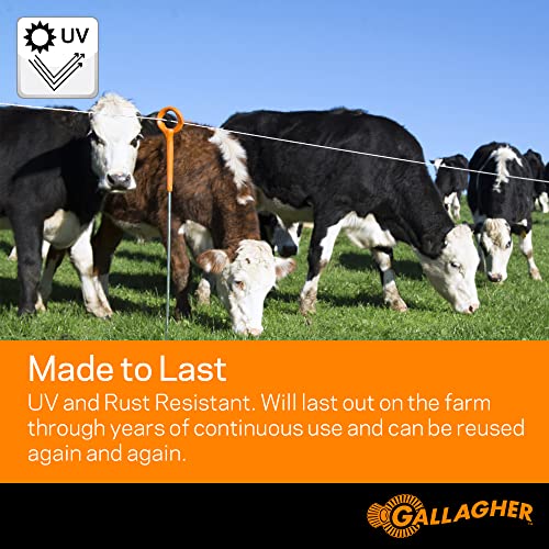 Gallagher Electric Fence Turbo Wire | 9 Mixed Metal Strands For 40X More Conductivity And Extreme Power | Ideal For Long Portable Fences | Uv, Rust Resistant | 3/32" Diameter Turbowire | 1312 Ft Plus Free 328 Ft Roll #TOP4