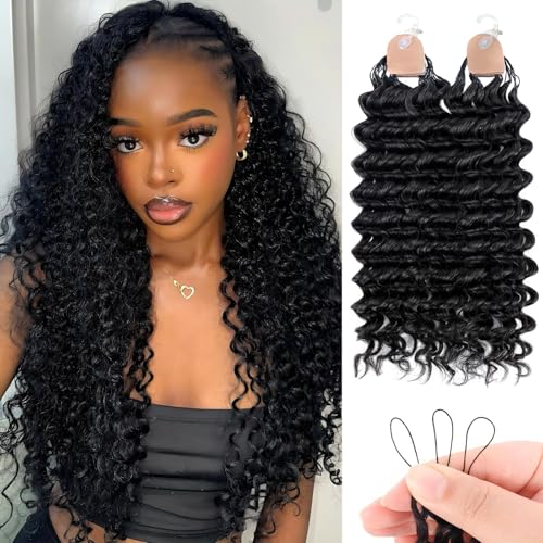 Human Crochet Hair for Black Women, 14 Inch Feather Human